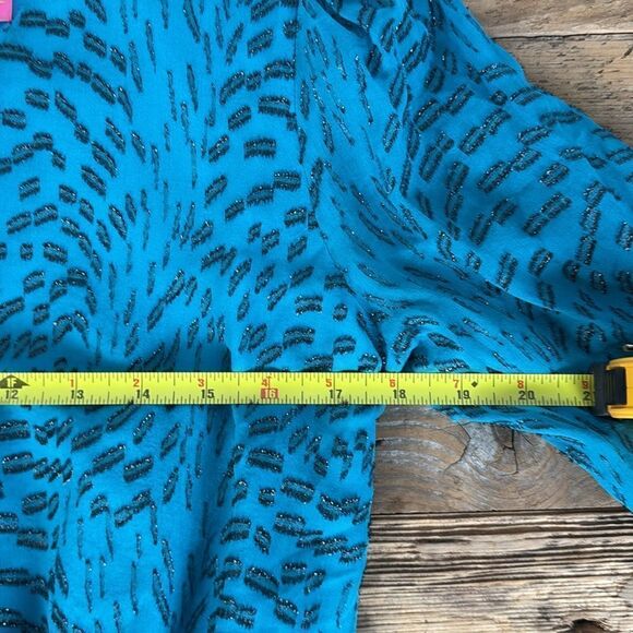 NWT Lilly Pulitzer Allie Long Sleeve Romper - Teal Bay X small - Picture 6 of 11